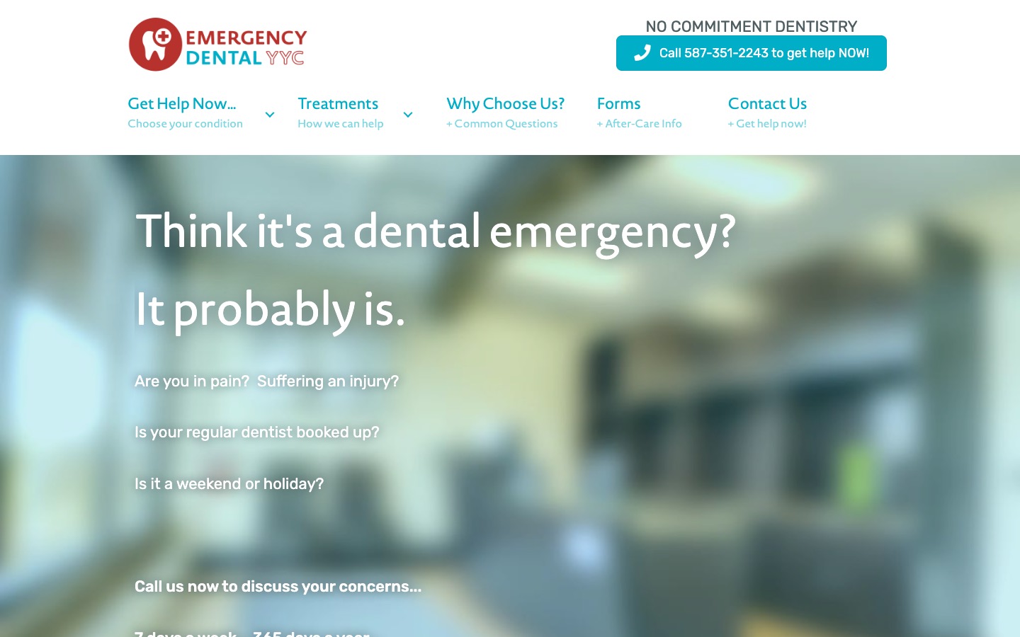 The current homepage